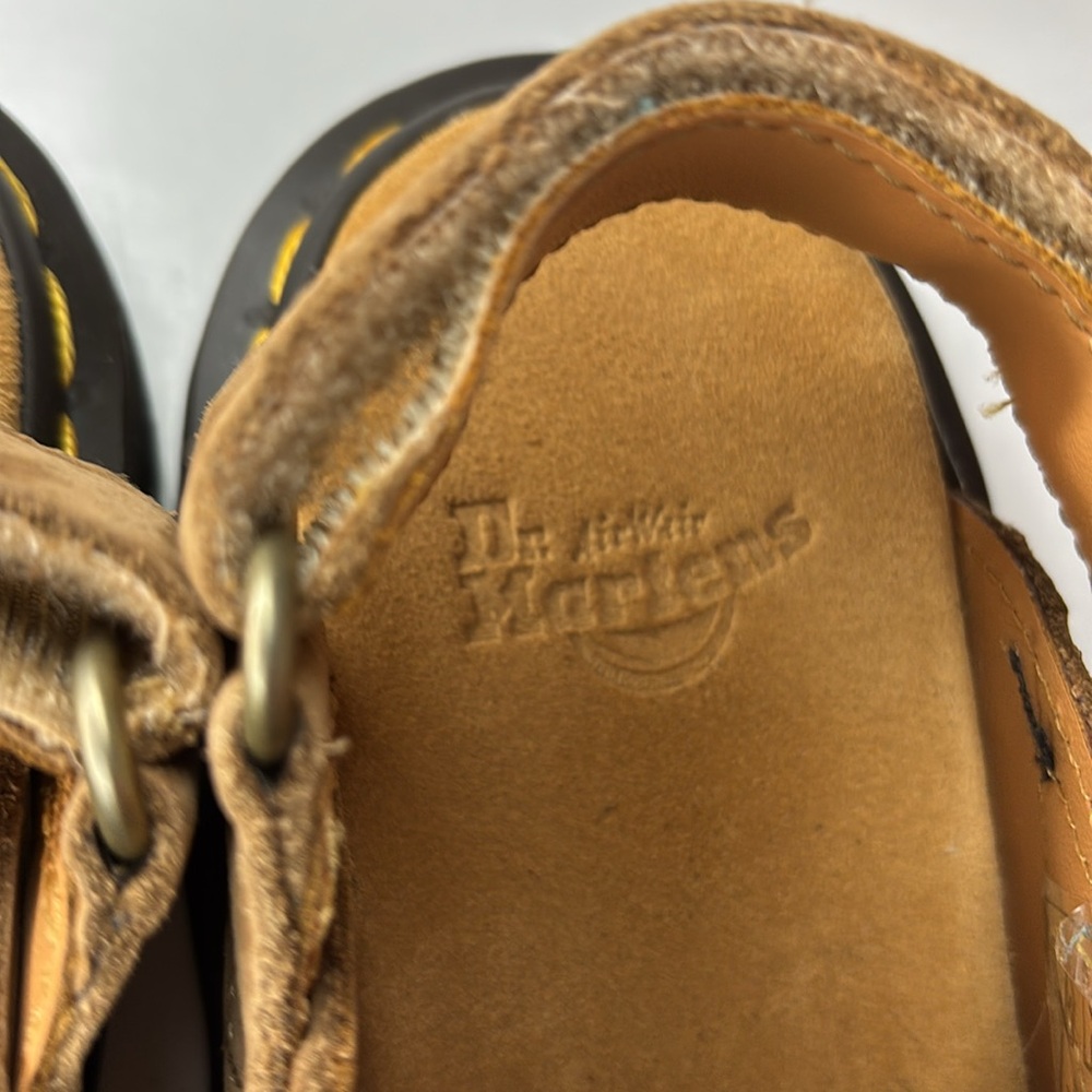 Dr. Martens Jorge II Slingbacks Mule Sandal Suede Brown Light Sand Women's 5 NEW - Picture 6 of 9